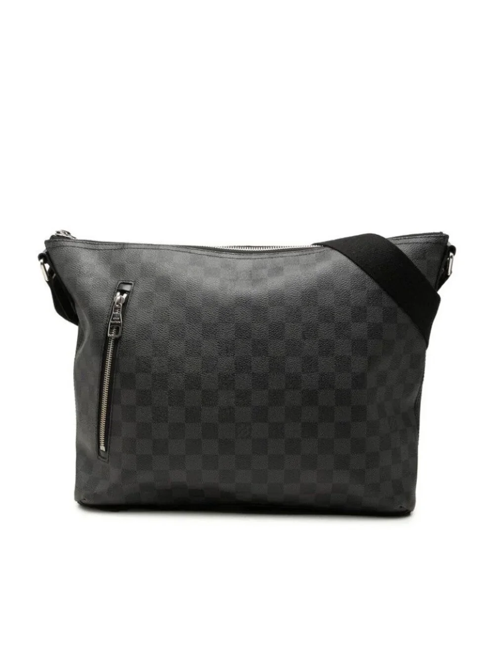 Louis Vuitton Damier Graphite Mick MM Crossbody Shoulder Bag Black Leather